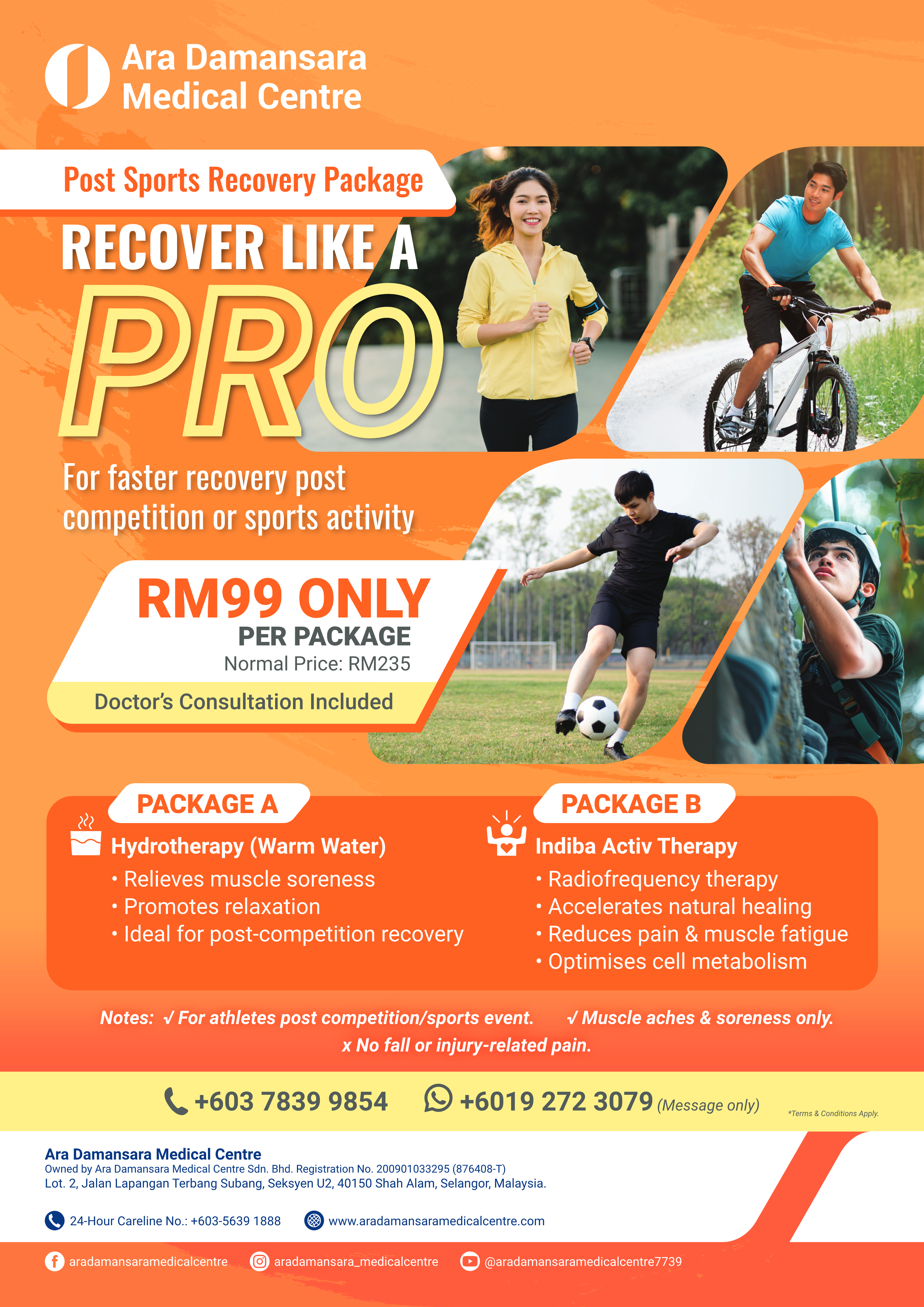 Post Sports Recovery Package